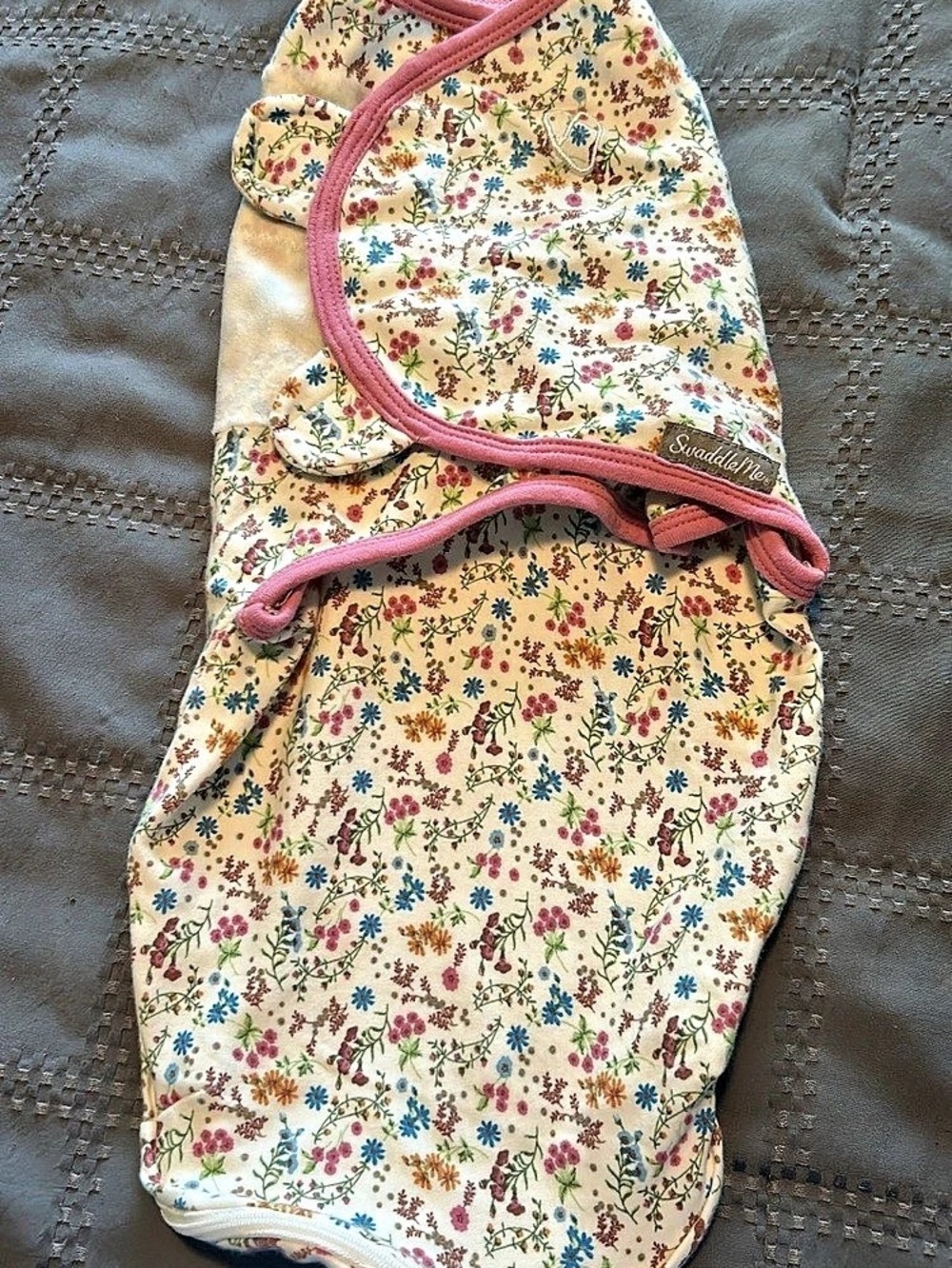SwaddleMe Original Swaddle Floral Cream & Pink